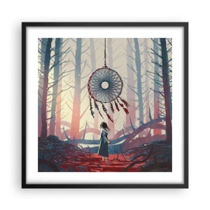 Poster in cornice nera - Il rituale segreto della felicità - 50x50 cm