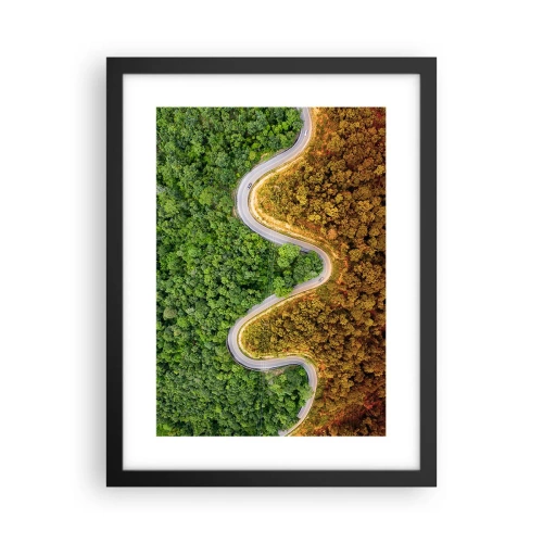 Poster in cornice nera - Confine e separazione - 30x40 cm