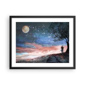 Poster in cornice nera - Lo spettacolo delle stelle - 50x40 cm