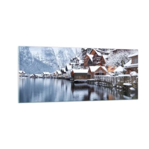 Quadro su vetro - Decorazione invernale - 100x40 cm