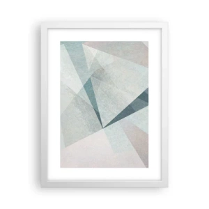 Poster in cornice bianca - Con calma ma dinamicamente - 30x40 cm
