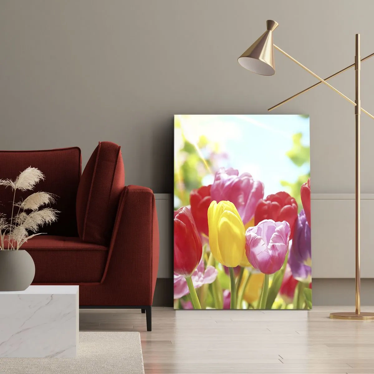 Quadro su tela - Stampe su Tela - Eccoci, i colori di maggio! - 45x80 cm