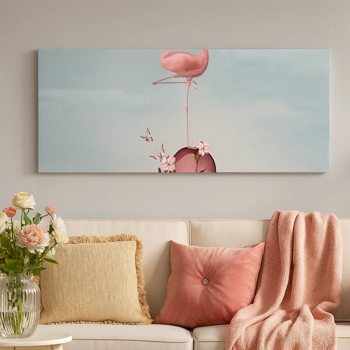 Quadro su tela - Stampe su Tela - Allegoria della palla da basket - 30x30 cm