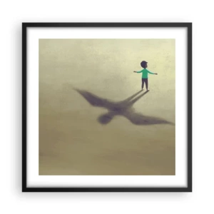 Poster in cornice nera - Eroe del futuro - 50x50 cm