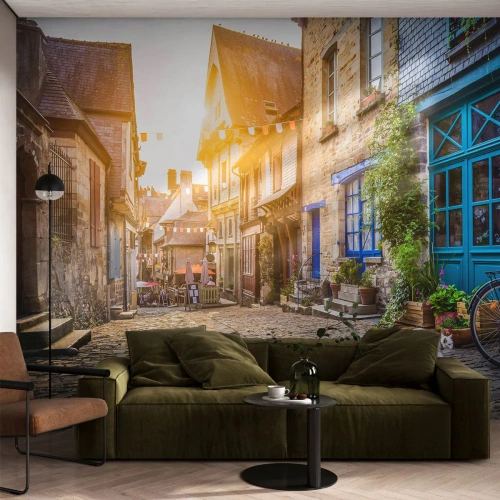 Fotomurale su misura Premium Canvas - Lo spirito bianco della cittadina - Città, Francia, Architettura