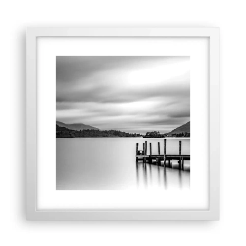 Poster in cornice bianca - Mitezza e forza - 30x30 cm