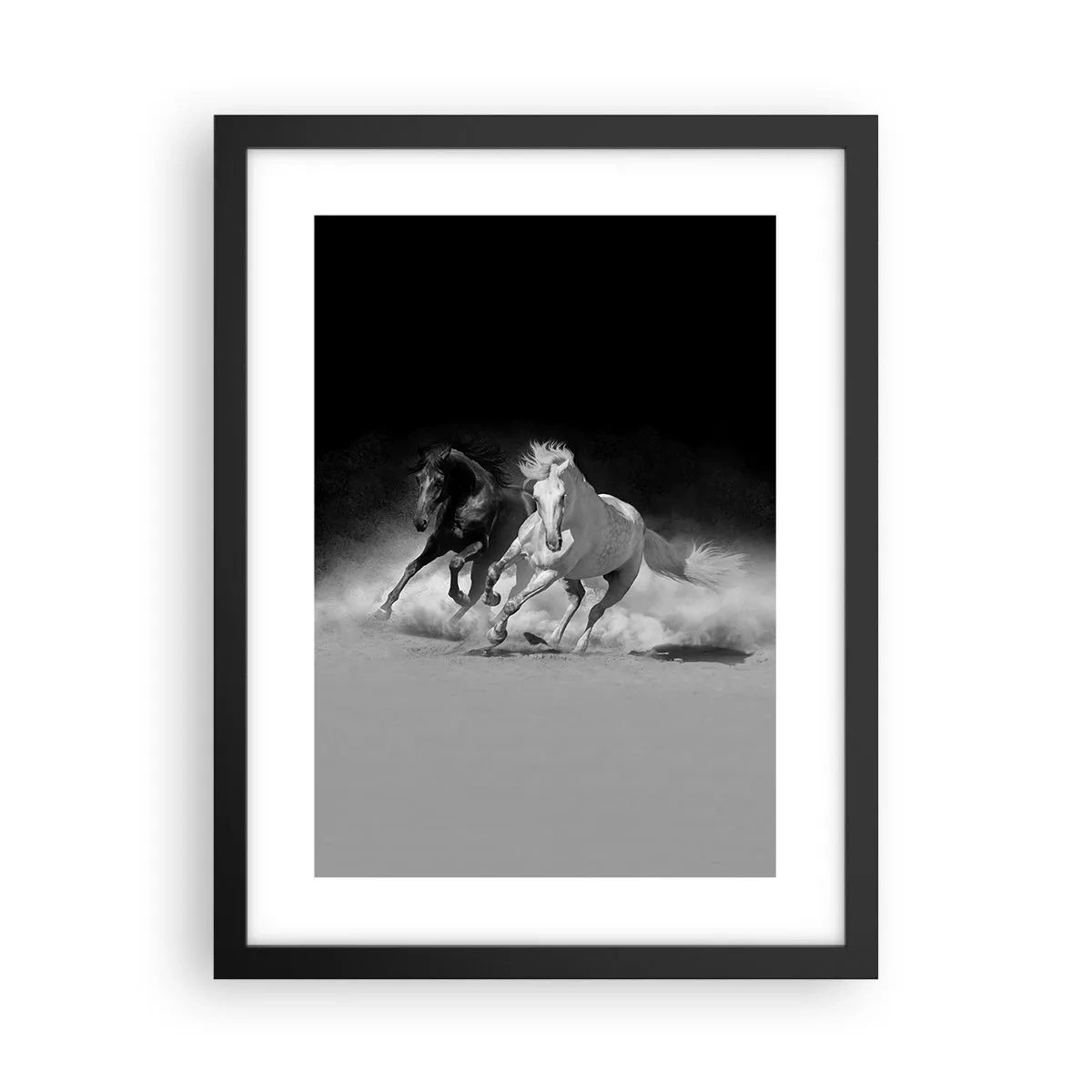 Poster in cornice nera - Il galoppo della libertà - 30x40 cm