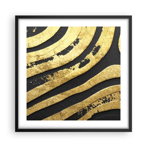 Poster in cornice nera - Tutto scorre - 50x50 cm
