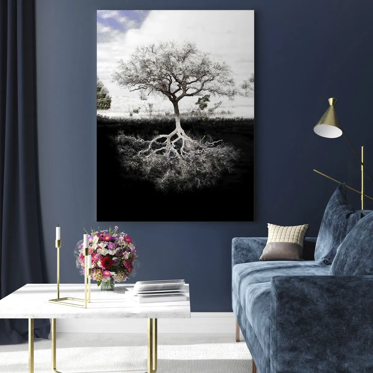 Quadro su vetro - La scoperta della natura del mondo - 70x100 cm