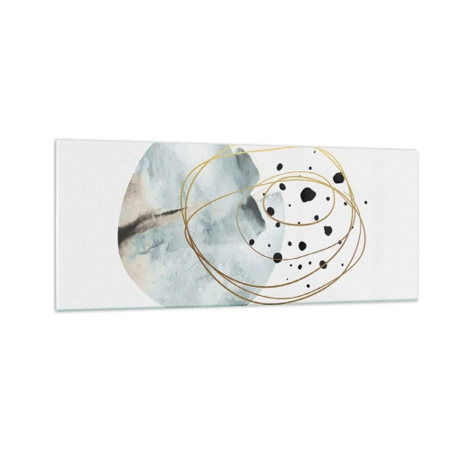 Quadro su vetro - Nell'abbraccio dello spazio - 100x40 cm