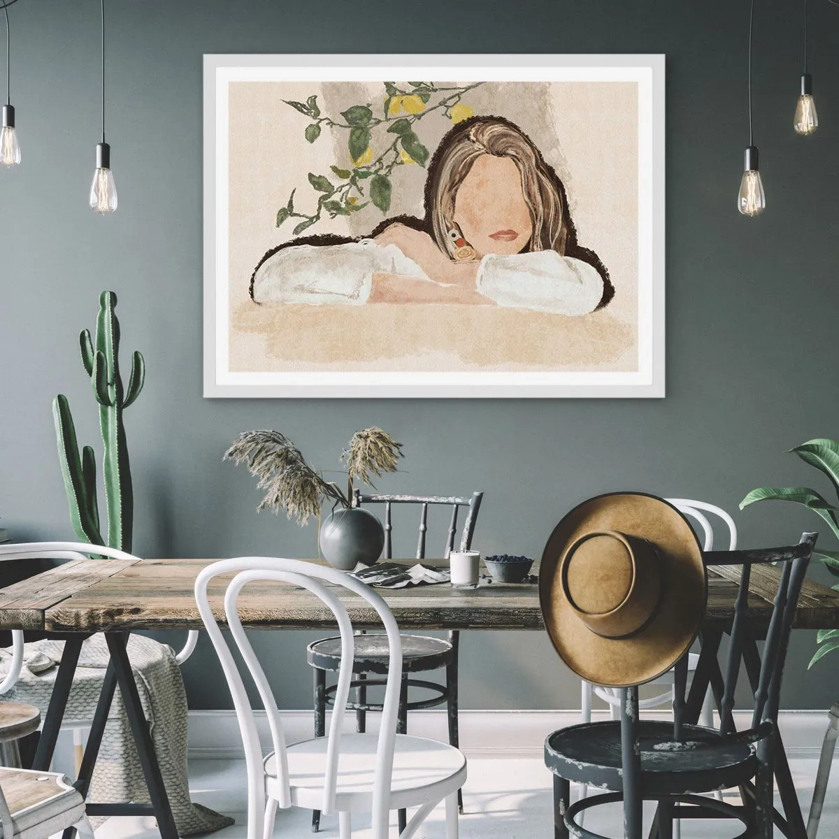 Poster in cornice bianca - Bellezza del sud - 70x50 cm