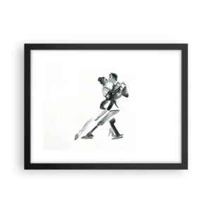 Poster in cornice nera - In un unico ritmo - 40x30 cm