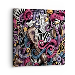 Quadro su tela - Stampe su Tela - Melodia complicata - 30x30 cm
