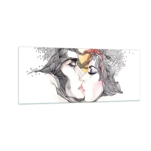 Quadro su vetro - E il mondo scompare - 100x40 cm