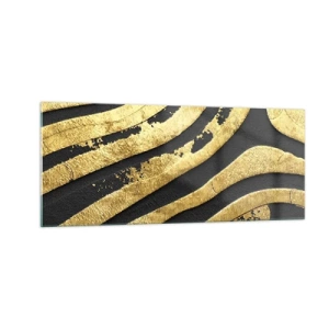 Quadro su vetro - Tutto scorre - 100x40 cm