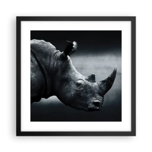 Poster in cornice nera - Profilo destro - 40x40 cm