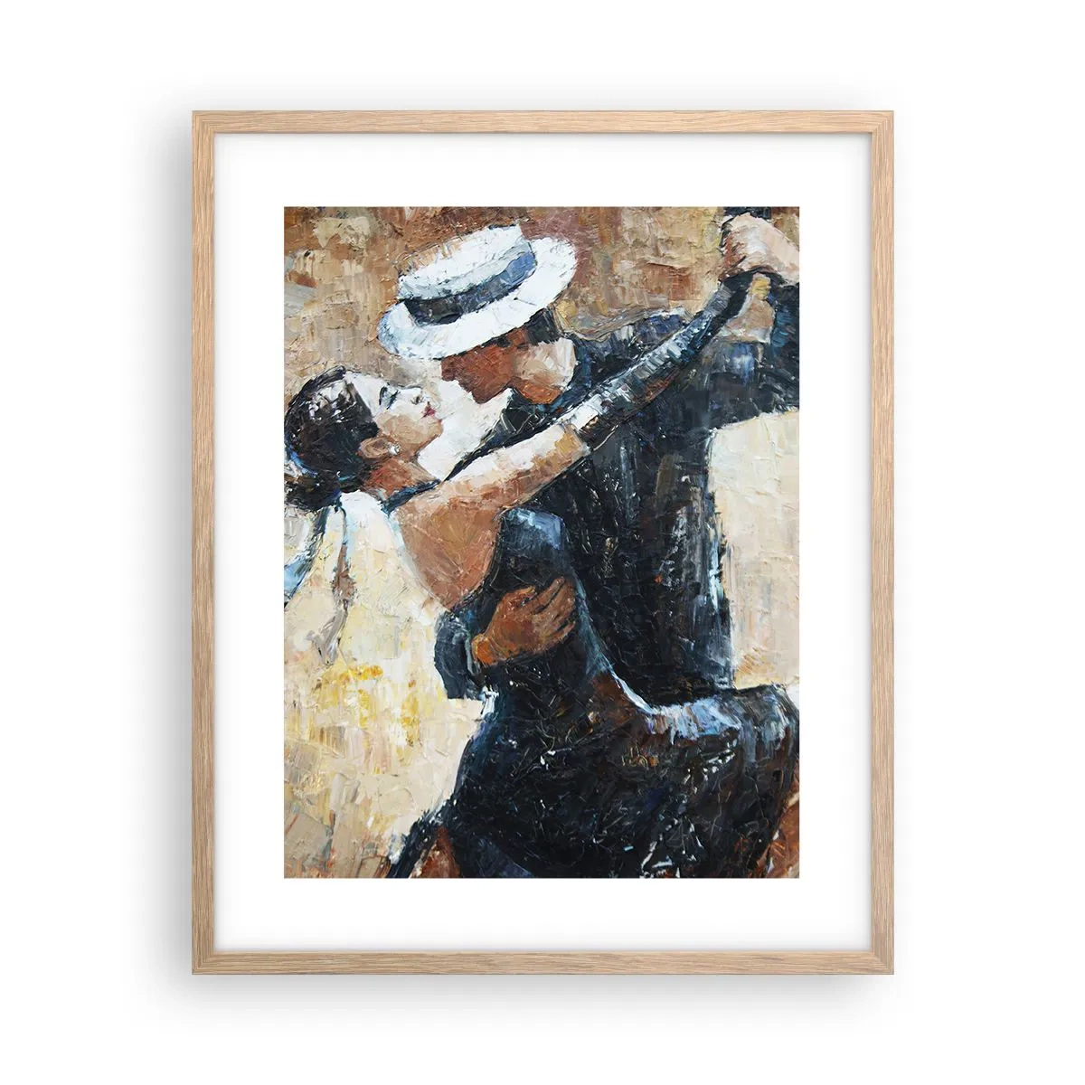 Poster in cornice rovere chiaro - Alla Rodolfo Valentino - 40x50 cm