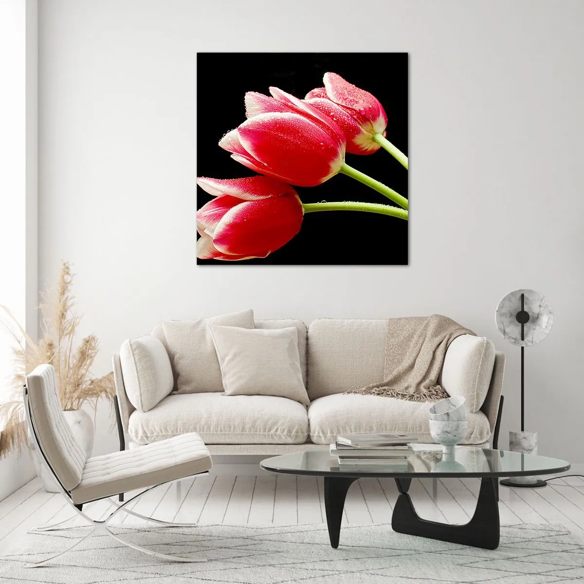 Quadro su vetro - Promessa di amore puro - 40x40 cm