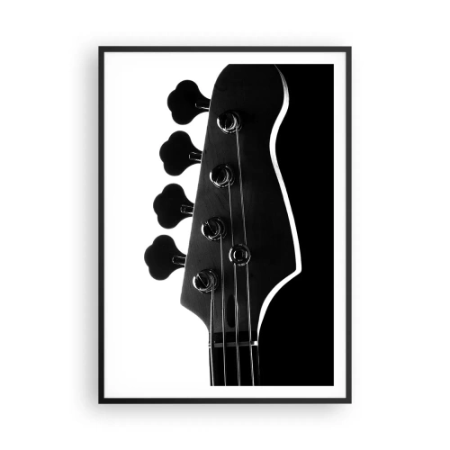 Poster in cornice nera - Silenzio rock - 70x100 cm