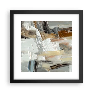 Poster in cornice nera - Strati colorati - 30x30 cm