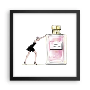 Poster in cornice nera - L'essenza della femminilità - 30x30 cm