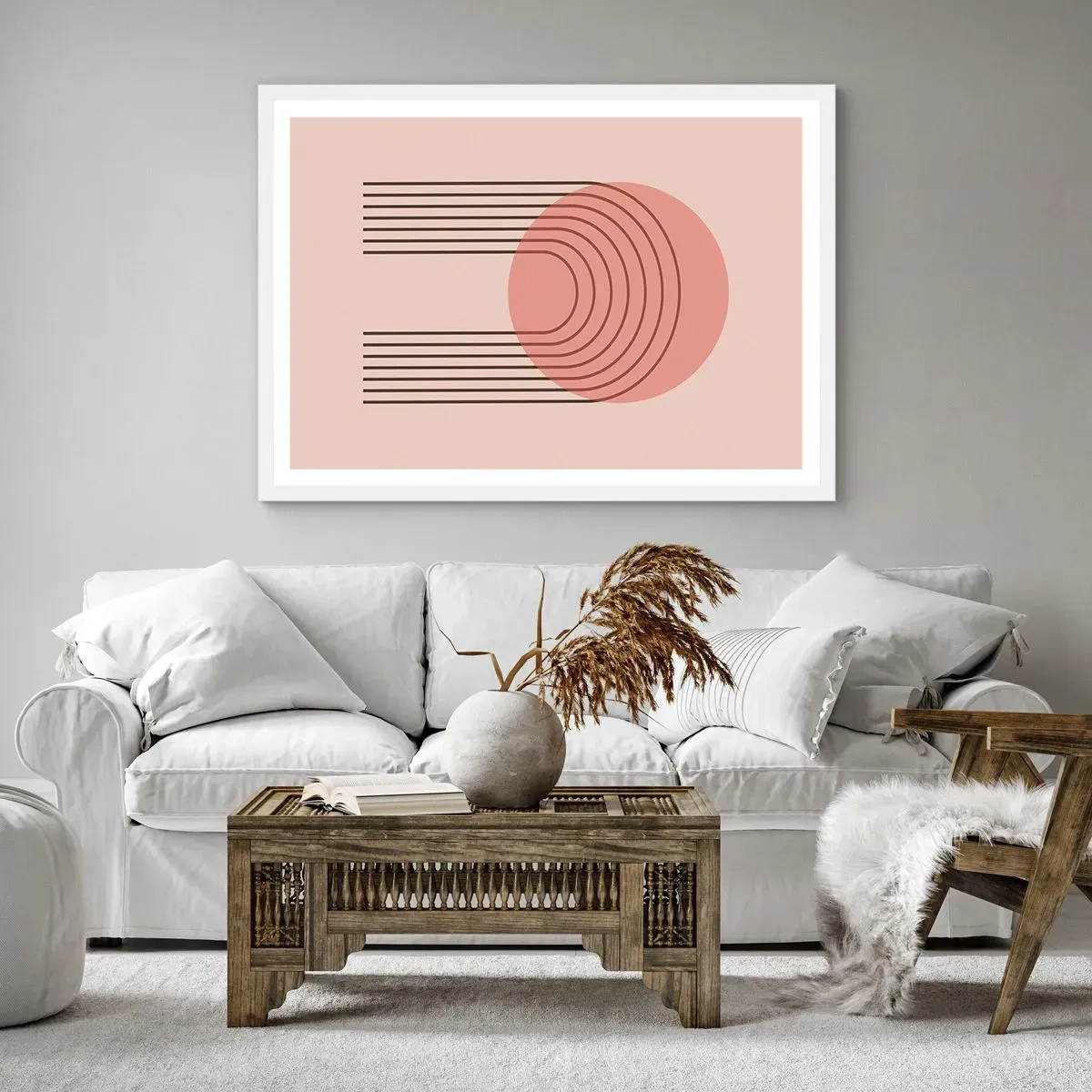 Poster in cornice bianca - Attrazione irresistibile - 91x61 cm