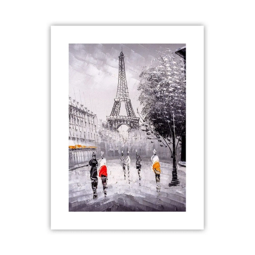 Poster - Passeggiata a Parigi - 30x40 cm