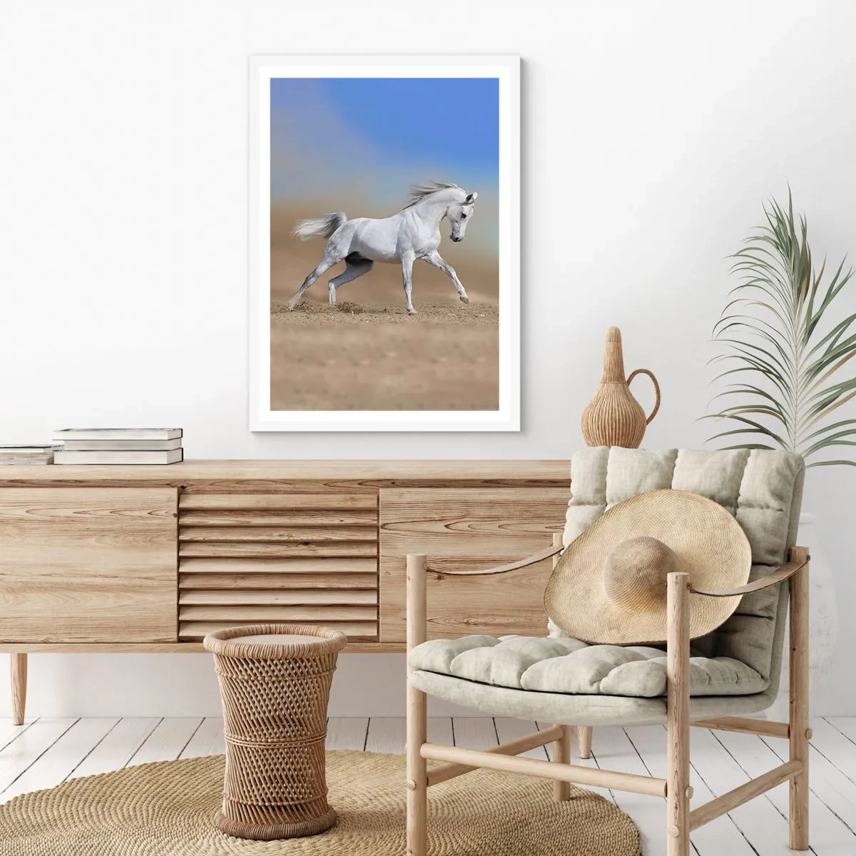 Poster in cornice bianca - La più bella favola araba - 40x50 cm