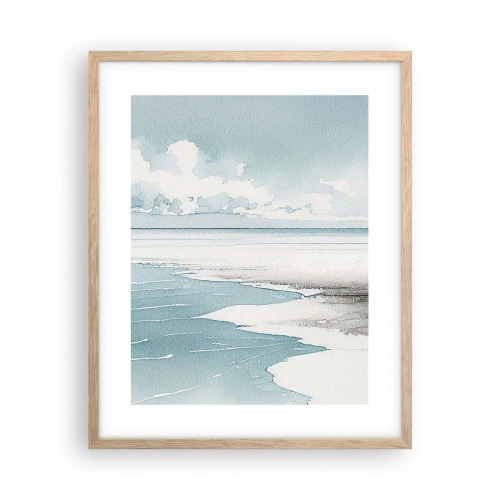 Poster in cornice rovere chiaro - Marea dolce - 40x50 cm