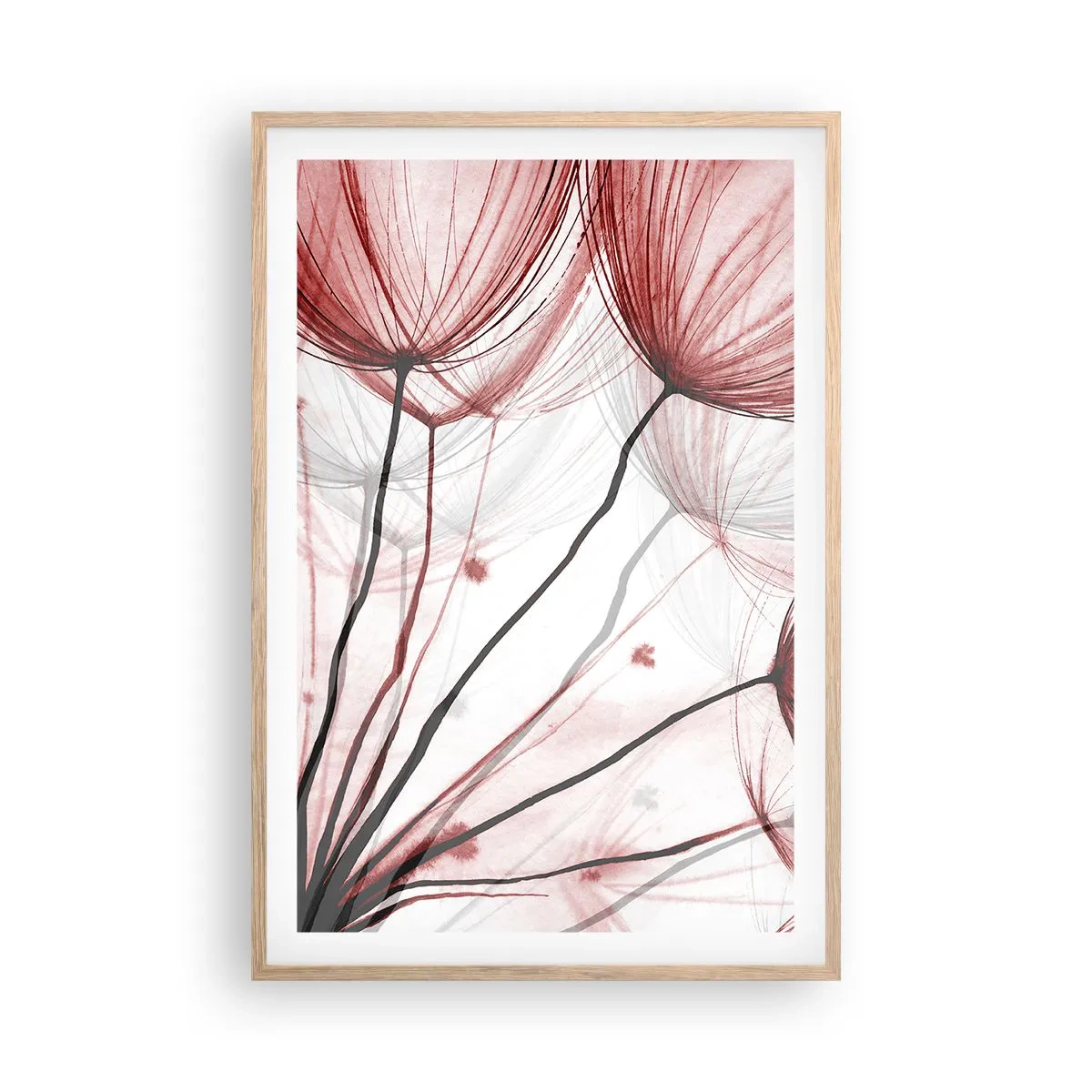 Poster in cornice rovere chiaro - Prima del decollo - 61x91 cm