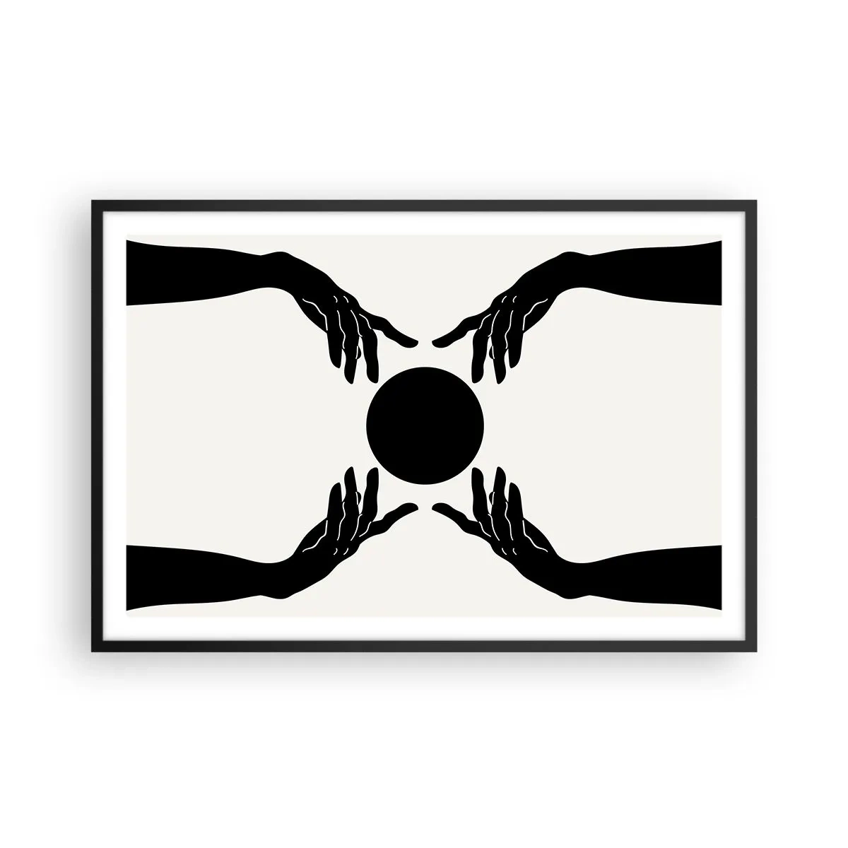Poster in cornice nera - Segno misterioso - 91x61 cm