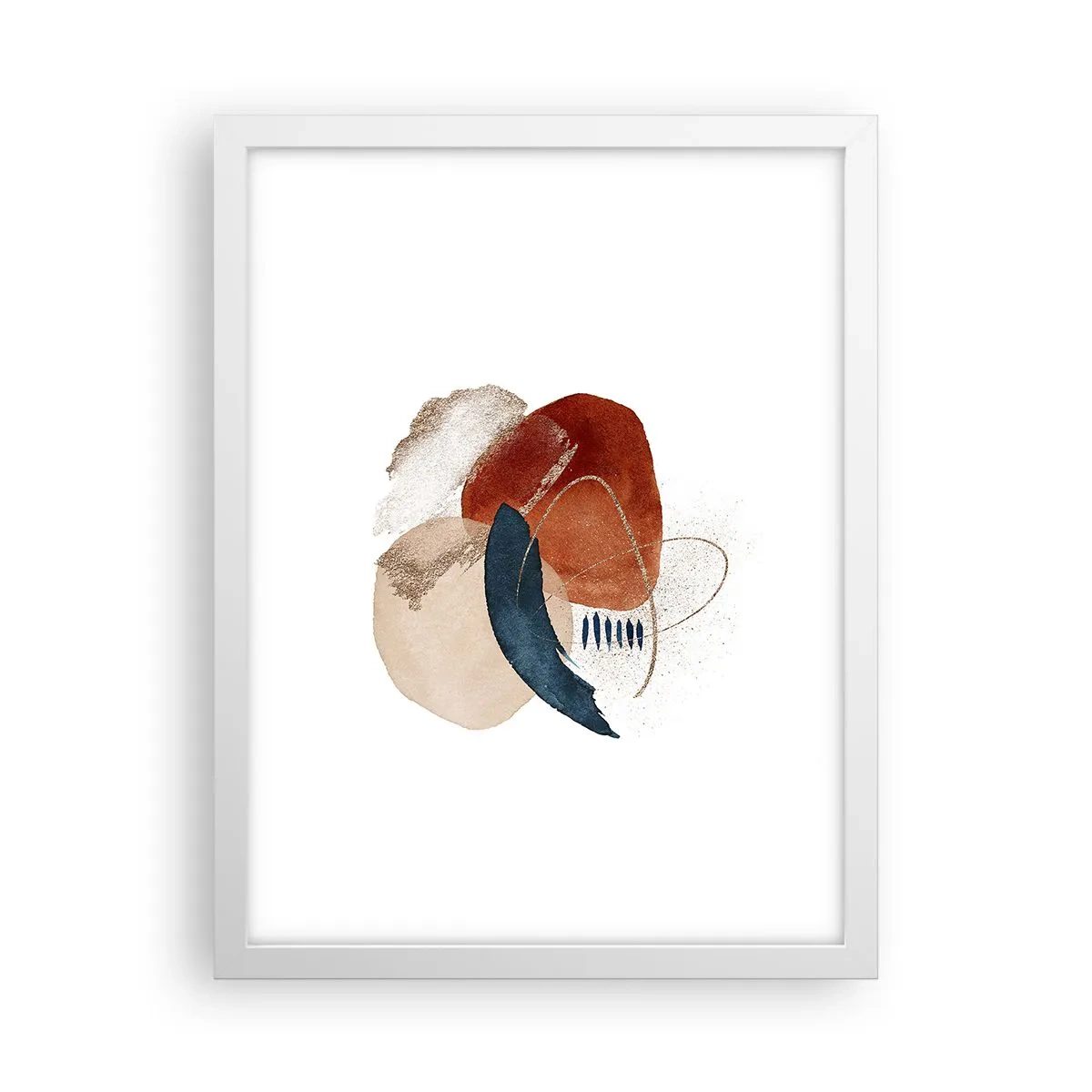Poster in cornice bianca - Composizione ovale - 30x40 cm