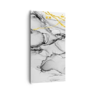 Quadro su tela - Stampe su Tela - Composizione con motivo d'oro - 65x120 cm