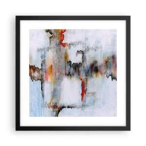 Poster in cornice nera - Scritto sull'acqua - 40x40 cm