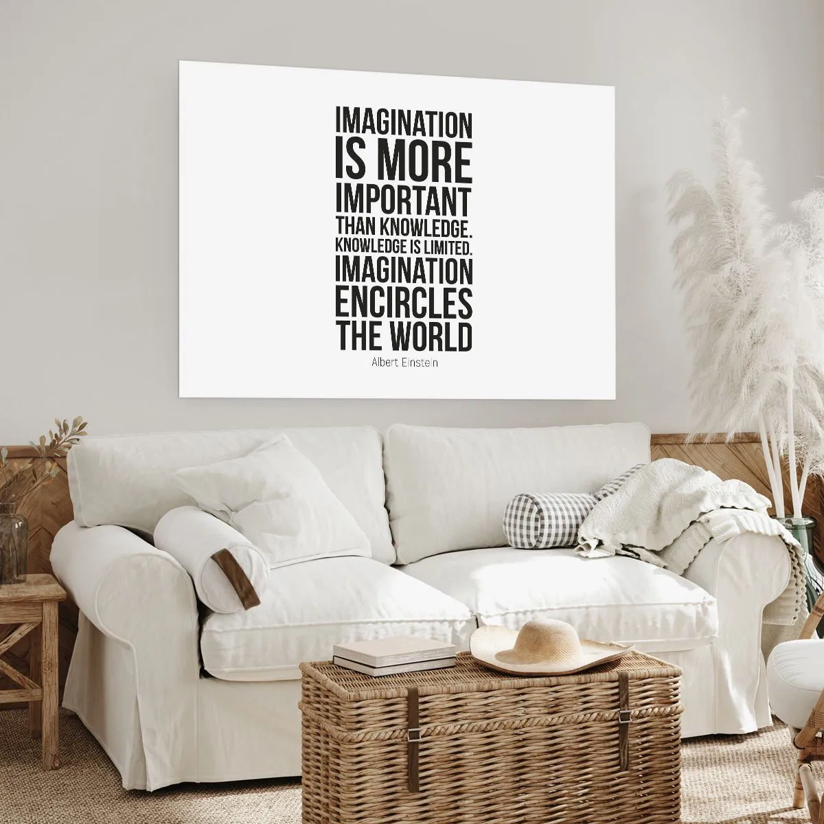 Poster - Einstein sul potere dell'immaginazione - 50x40 cm