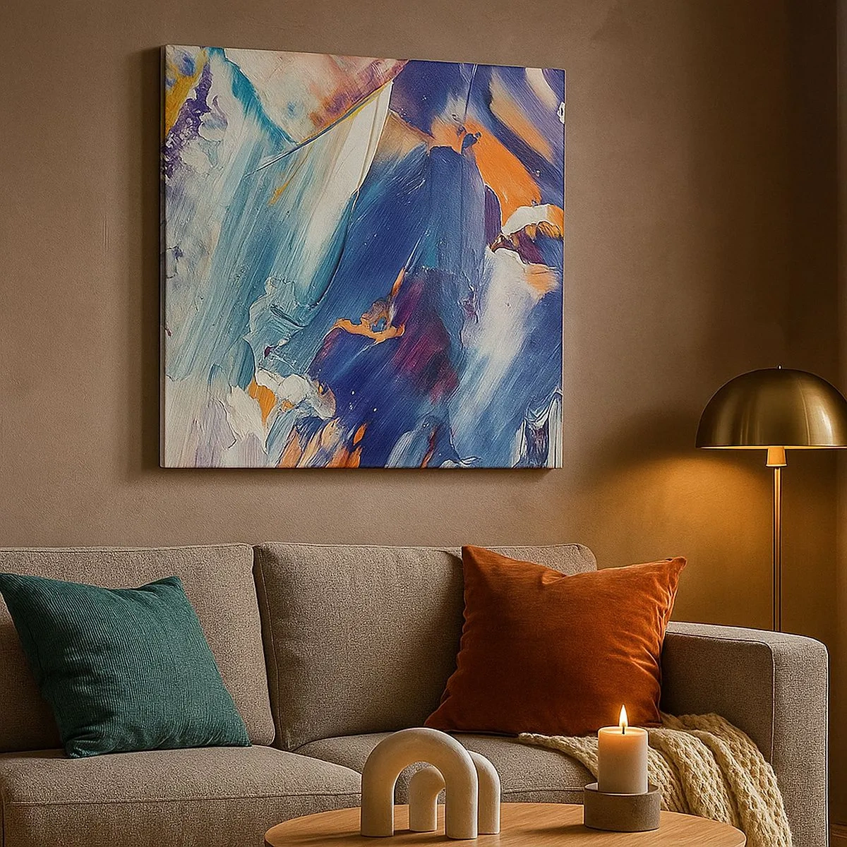 Quadro su tela - Stampe su Tela - La confusione del colore - 30x30 cm