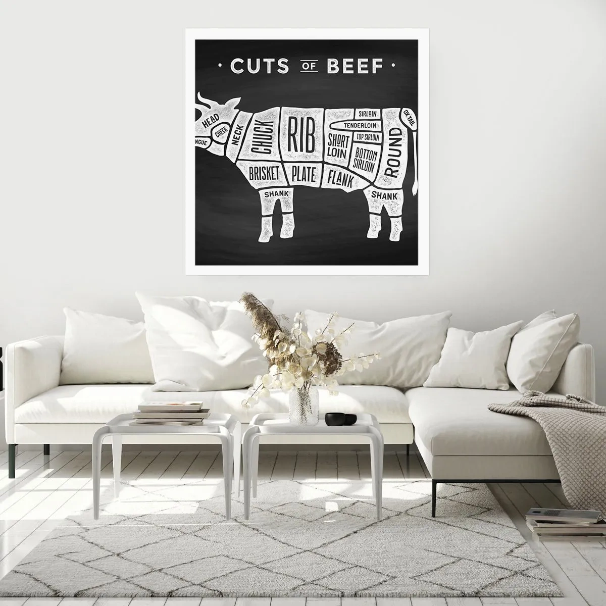 Poster - Il sillabario del macellaio - 50x50 cm