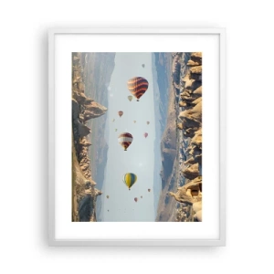 Poster in cornice bianca - Qui tutto è possibile - 40x50 cm