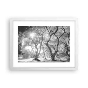 Poster in cornice bianca - Nell'orto degli ulivi - 40x30 cm