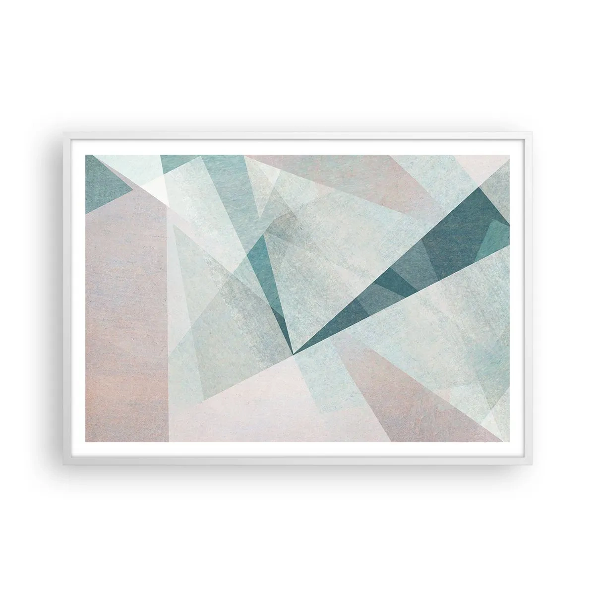 Poster in cornice bianca - Con calma ma dinamicamente - 100x70 cm