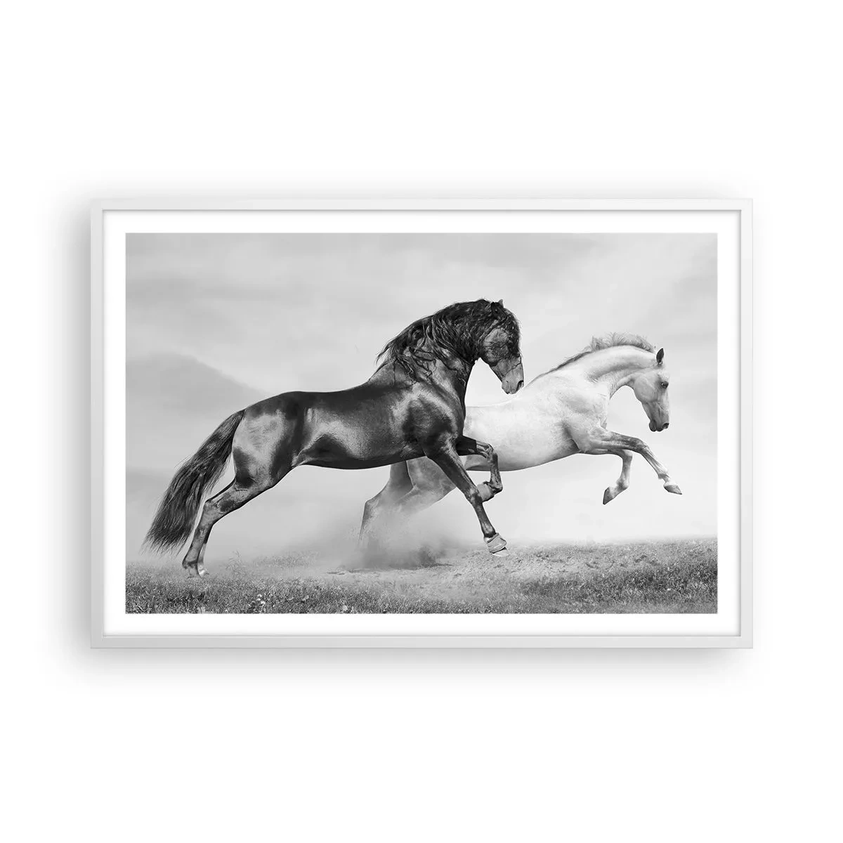 Poster in cornice bianca - Angeli e demoni - 91x61 cm