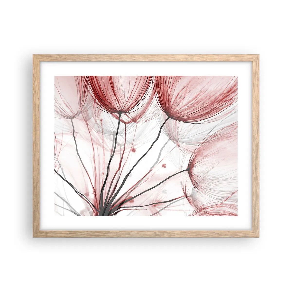 Poster in cornice rovere chiaro - Prima del decollo - 50x40 cm