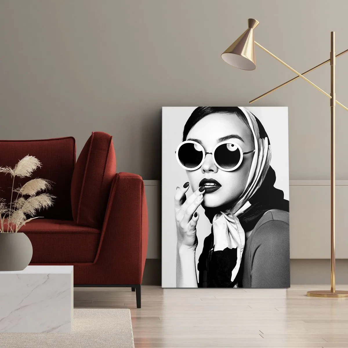 Quadro su tela - Stampe su Tela - Saluti dagli anni '60 - 55x100 cm
