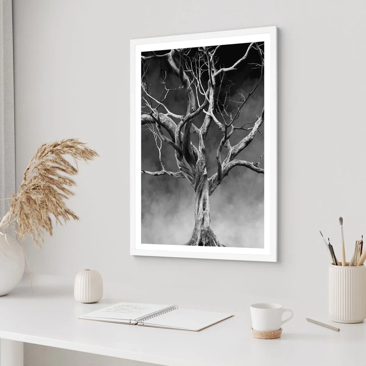 Poster in cornice bianca - Primordiale e sacro - 30x40 cm