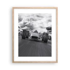 Poster in cornice rovere chiaro - C'è la forza! - 40x50 cm