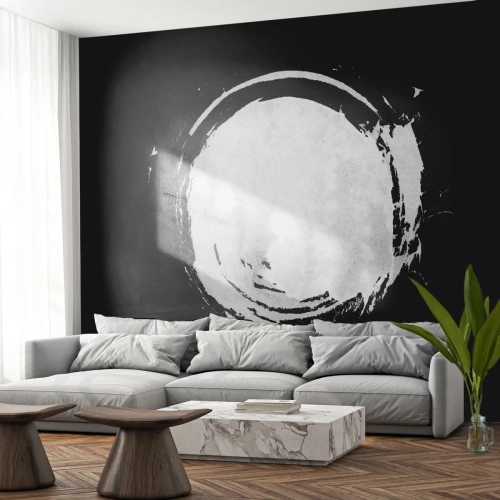 Fotomurali Autoadesivo Deluxe Sticker - Una buona soluzione - Ruota, Pianeta, Luna - 100x70 cm