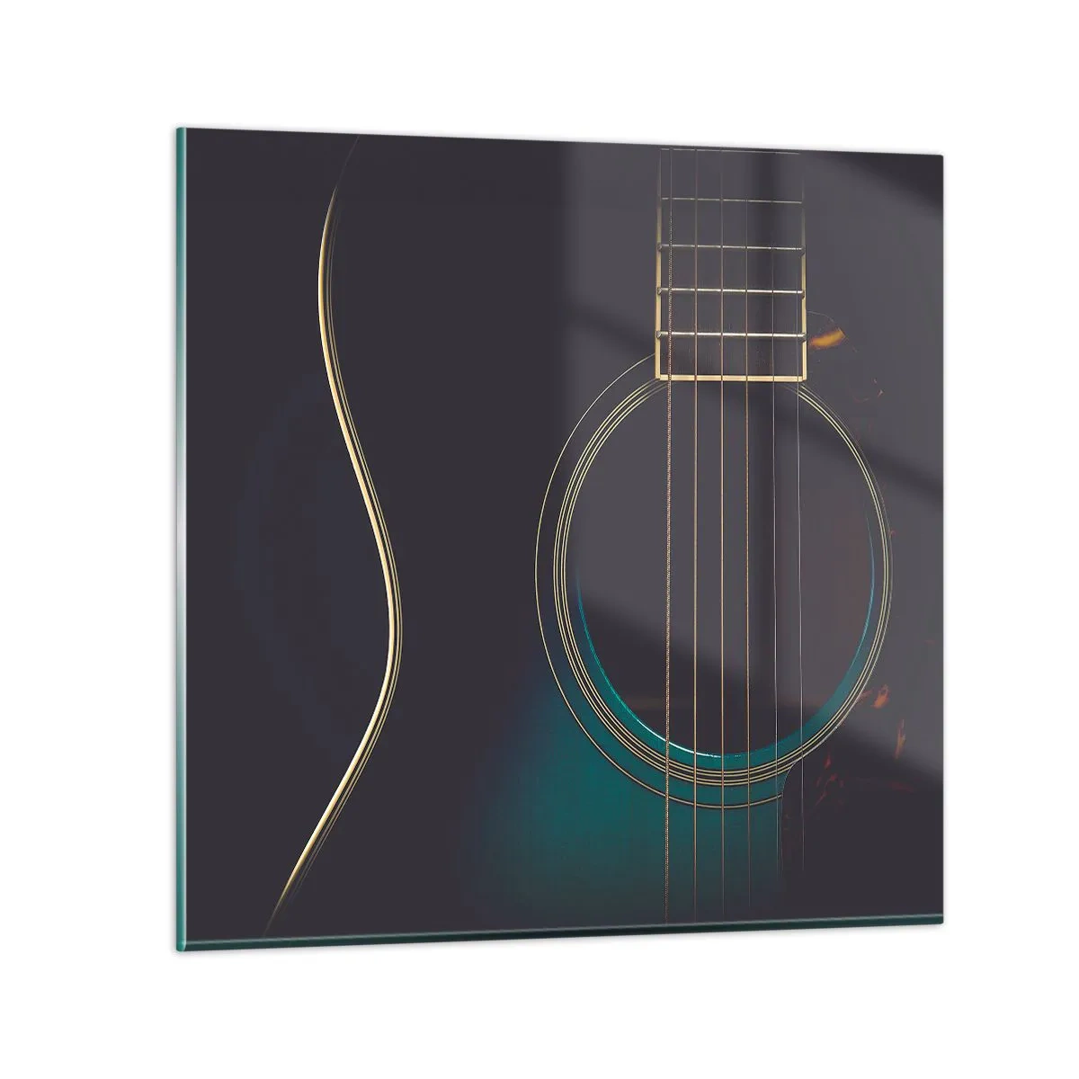 Quadro su vetro - L'attimo prima del suono - 40x40 cm