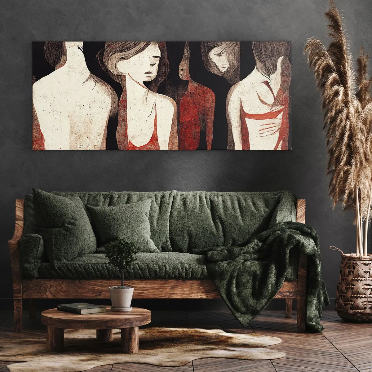 Quadro su tela - Stampe su Tela - Madonne nell'oscurità - 100x40 cm