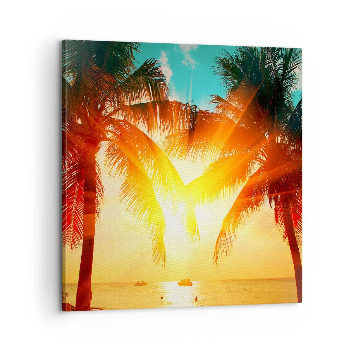 Quadro su tela - Stampe su Tela - Coppia esotica - 60x60 cm