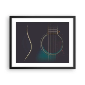 Poster in cornice nera - L'attimo prima del suono - 50x40 cm